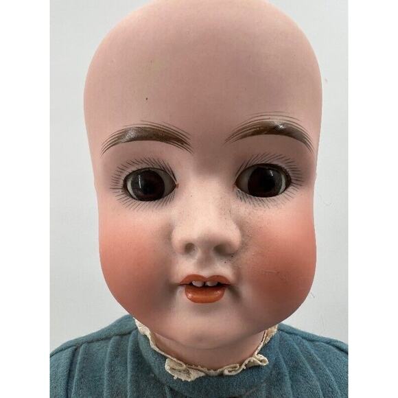 Antique 1906 Schoenau & Hoffmeister Bisque Doll 22” Open Mouth Compo Body - Picture 3 of 16